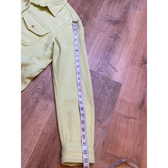 Outerknown Womens Chroma Blanket XS/S Light Green Organic Cotton Shacket - Picture 4 of 7